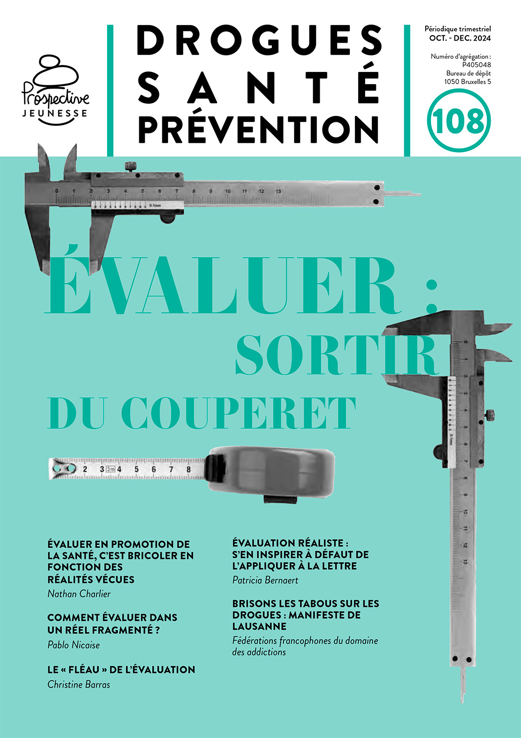 Première de couverture du numéro 108 de la revue Drogues Santé Prévention